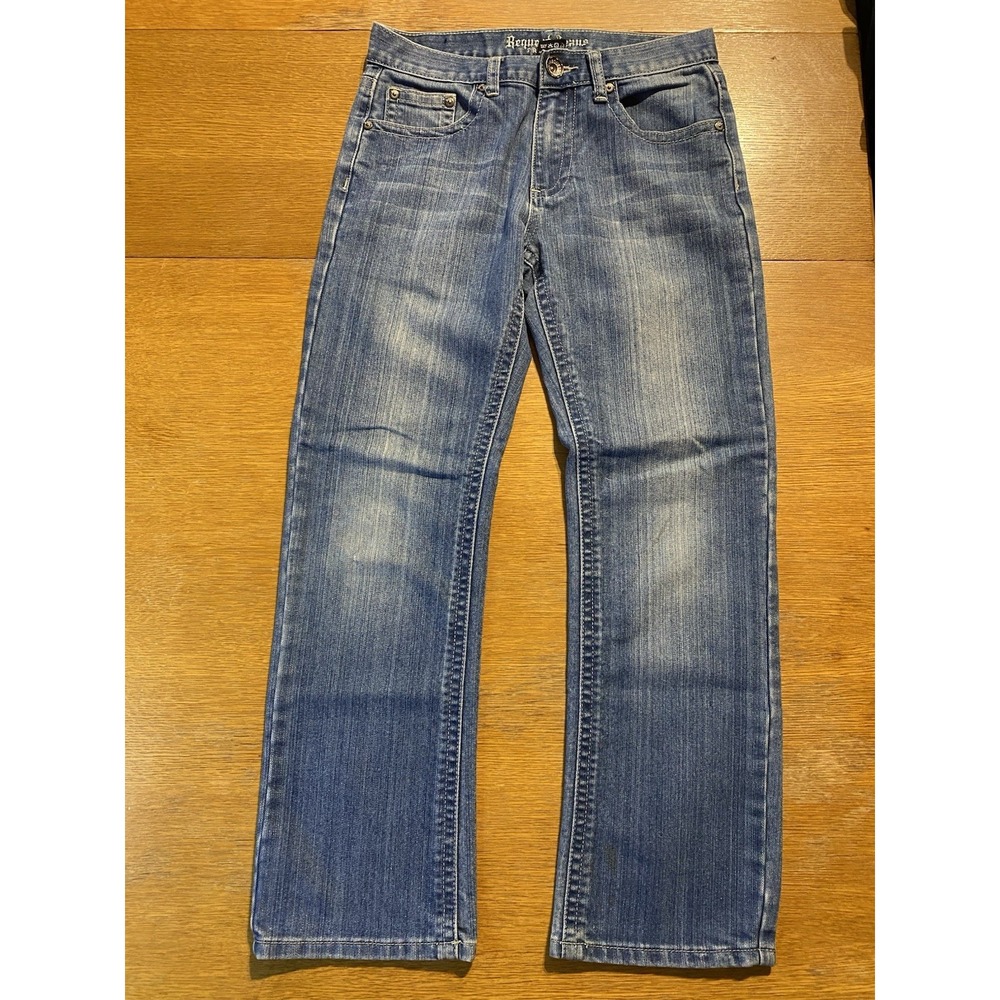 Request Jeans Premium Women's‎ Jeans Measured 27x27 Blue Straight Stretch Denim